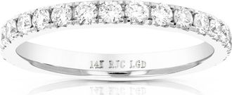 Vir Jewels 1.25 cttw Lab Grown Diamond Eternity Ring Wedding Band in 14K White Gold For Women