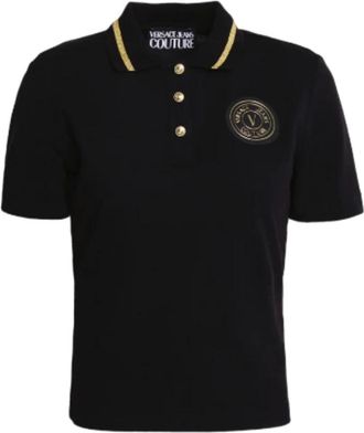 Versace Jeans Couture Poloshirt - Dames - Polos - Zwart - 2XS - Tops