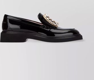 Roger Vivier strass buc loafer 25 with embellished buckle