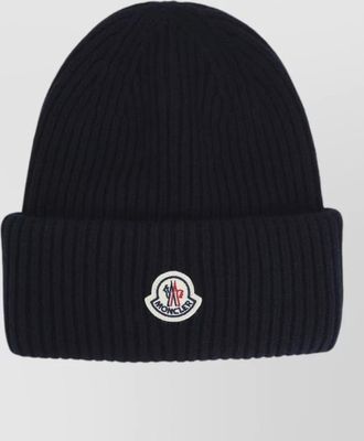 Moncler ribbed cashmere wool beanie