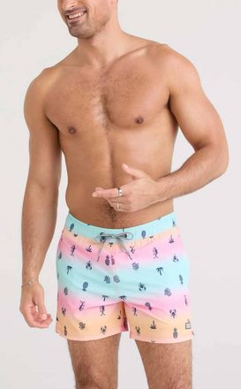 Saxx Oh Buoy 2N1 Volley Swim Trunks In Summer Ombre