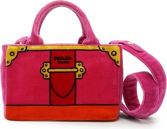 Prada Prada fluwelen handtas Cahier