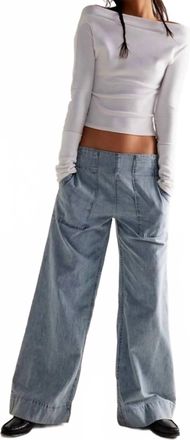 Free People Breezy Denim Pull On Jeans In Dusk
