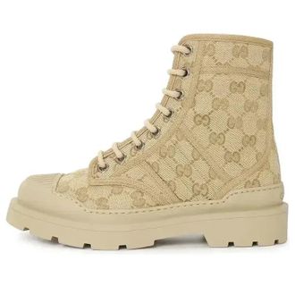 Gucci (WMNS) Gucci Walker Combat Boot Beige 847696-FAD2I-9641