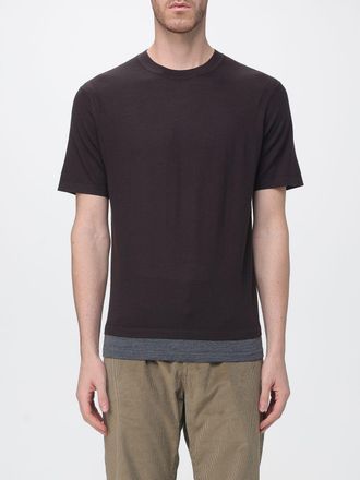 Paolo Pecora Regular Fit Cotton Crew-Neck Jumper with Short Sleeves