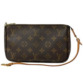 Louis Vuitton Monogram Brown Monogram Pochette Pouch (Pre-Owned)