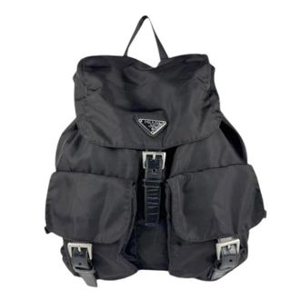 Prada Vintage Backpacks, unisex, Black, ONE SIZE, Pre-owned Vintage Backpack