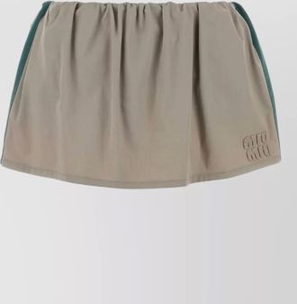 Miu Miu cotton twill mini skirt