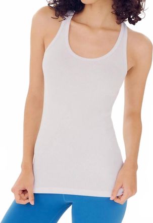 SPLITS59 Womens Ashby Rib Tank Top In White