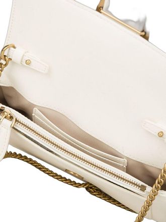 Pinko Womens Crossbody Bag White-Ivory Lamb Leather Crossbody-bags