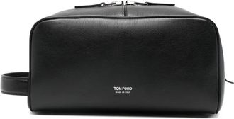 Tom Ford Trousse da bagno in pelle - Nero