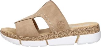 Rieker Open Teen - Dames - Sandalen - Beige - 37 EU - Schoenen