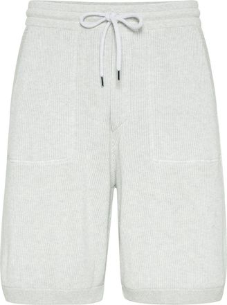 Brunello Cucinelli Bermuda in maglia - Grigio