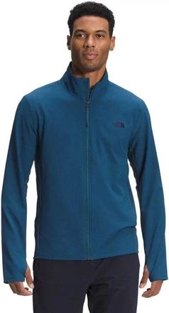 The North Face Treadway Hybrid Jacket Mens Blue Fleece Long Sleeve KFC1052