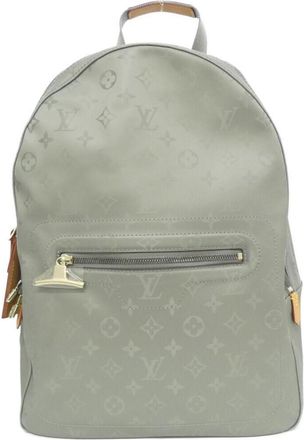 Louis Vuitton Gris Canvas Backpack (Pre-Owned)