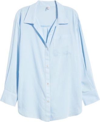 Nordstrom Cover-Up Shirt in Blue Floaty at Nordstrom, Size X-Small