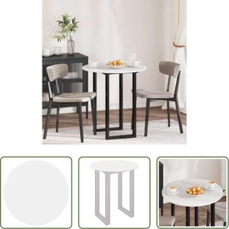 vidaXL vidaXL Tavolo in legno - Piano del tavolo Bianco 70 x 70 x 1,5 cm Legno multistrato