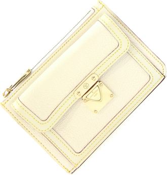Louis Vuitton Blanc Suhali Leather Leather Coin Purse/Coin Case (Pre-Owned)