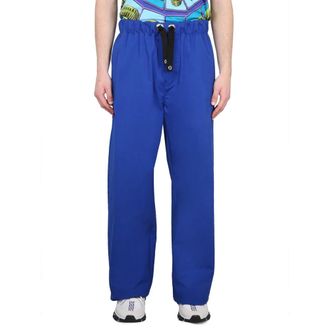 Versace Informal Pant - male - Versace - Straight Trousers - Blue - M - Trousers