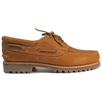 Timberland Authentics 3 Eye Classic Lug Leather Mens Lace Up Shoes - Wheat - Size:UK 10.5