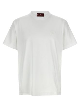 Gucci Logo Embroidery T Shirt