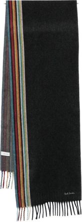 Paul Smith Nero Scarf - Heren - Wintersjaals - Zwart - 2XS - Kasjmier - Accessoires