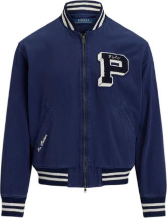 Ralph Lauren Accessoires - Heren - Bomber jackets - Blauw - M - Katoen - Jassen