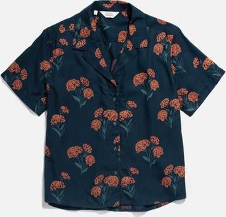 Bridge & Burn Mila Cropped Shirt in Wildflower at Nordstrom, Size Xx-Large