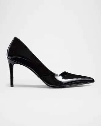 Khaite Jett Patent Leather Stiletto D & apos;Orsay Pumps