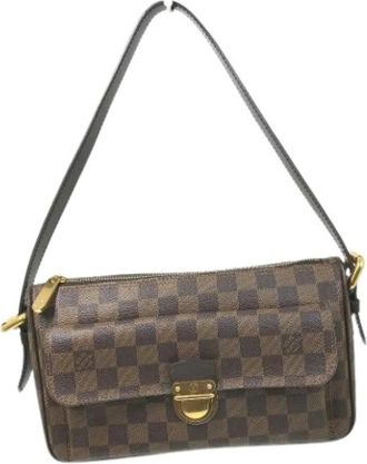 Louis Vuitton Pre-owned Damier Canvas Schoudertas - Dames - Vintage Schoudertas - Bruin - ONE Size - Vintage