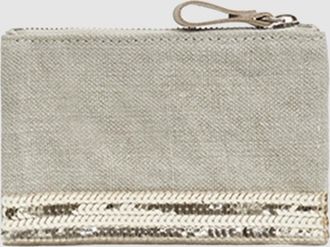 Vanessa Bruno Pochette Zipp&eacute;e Lin Sable