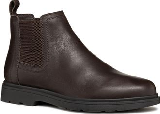 Geox Spherica EC1 C Tumble Leather Mens Coffee Boots - Brown - Size UK 6.5