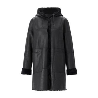 Werner Christ Cappotto reversibile in shearling e pelle - - Jackets - Donna - Nero - M