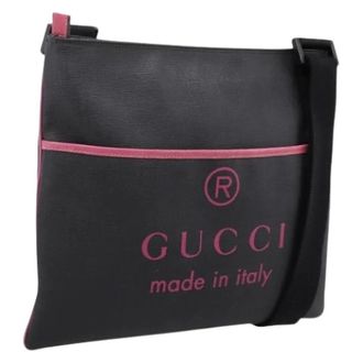 Gucci Pre-owned Vintage Schoudertas - Dames - Pre-owned - Zwart - Maat: ONE Size Leer