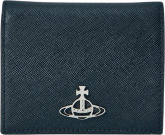 Vivienne Westwood Logo Plaque Billfold Wallet - Dames - Portefeuilles - Zwart - ONE Size - Leer - Accessoires