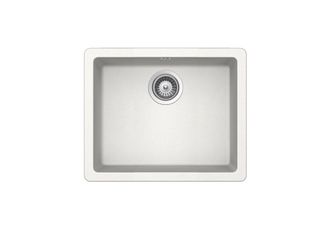 Roca Roca - Fregadero De 1 Cubeta De Quarzex Riga Color: Blanco - Medidas: 550x430x200 Mm