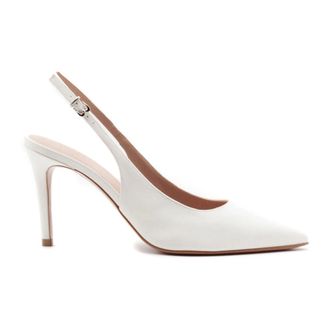 Roberto Festa Milano Pumps, female, White, Size: 10 US Satin Slingback Pump