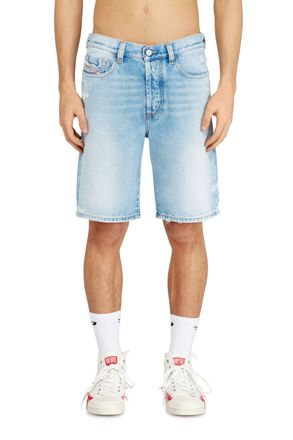 Diesel Shorts in destroyed denim - Denim short pants - Man - Blue