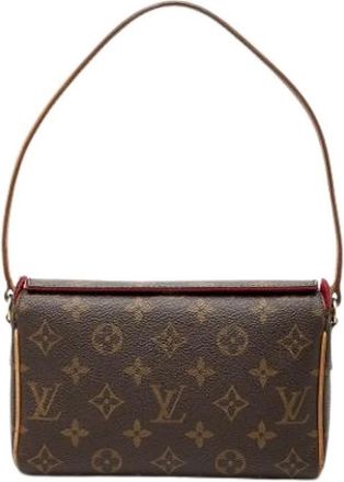 Louis Vuitton Pre-owned Recital Schoudertas - Dames - Vintage Schoudertas - Bruin - ONE Size - Leer - Vintage