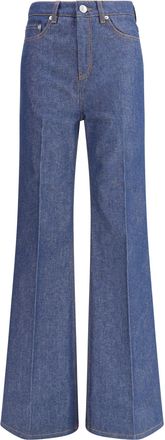 Ami Flare Fit Jeans In Raw