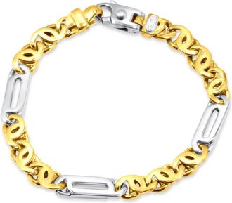 Pompeii3 Mens Link 14k Gold (34gram) or Platinum (54gram) 7.5-8mm Bracelet 8.5
