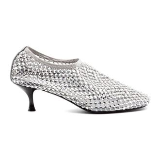 Strategia Pumps, female, Gray, Size: 8 US Mesh Pump with Rhinestone Appliqu&eacute;s