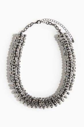 H&M Dicke Kette mit Strass - Silber