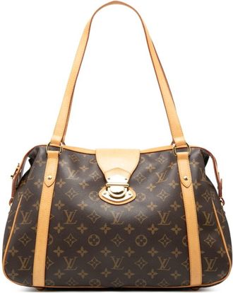 Louis Vuitton Brown Pvc Leather Shoulder Bag Tote Bag (Pre-Owned)