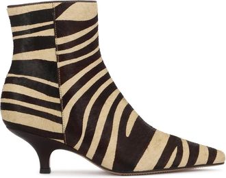 Kazar Morena Laarsjes - Dames - Laarzen met Hak - Bruin - 35 EU - Leer - Schoenen