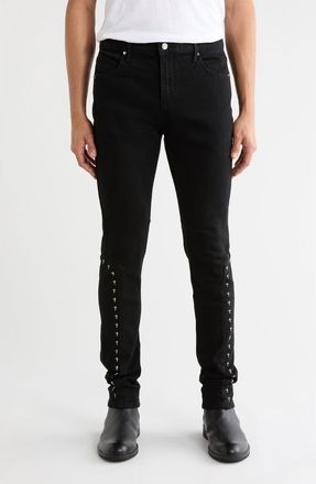 Rta Enzo Skinny Jeans in Black Cross Rivet at Nordstrom Rack, Size 29