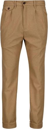 Bob Stoffhose Relaxed Fit - Heren - Slim Fit Broeken - Bruin - M - Wol - Broeken