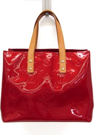 Louis Vuitton Reade Monogram Vernis Red Patent_Leather Handbag (Pre-Owned)