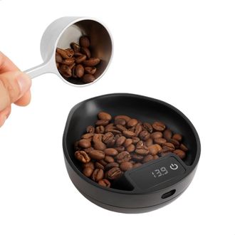 OEM Vaso Medidor De Granos De Caf&eacute;, B&aacute;scula Electr&oacute;nica Y Bandeja Medidora De Granos De Caf&eacute; B&aacute;scula Para Espresso Para Pesar Y Dispensar Granos De Caf&eacute; B