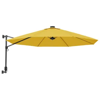 vidaXL Sombrilla De Pared Amarillo 290 Cm Vidaxl